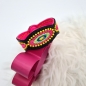 Preview: Armband in schwarz/neon, 21cm lang